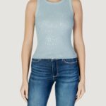 Canotta Guess ALEXIA SEQUINS TANK Azzurro - Foto 1