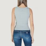 Canotta Guess ALEXIA SEQUINS TANK Azzurro - Foto 4