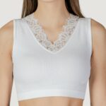 Canotta Guess RAQUEL LACE SEAMLESS Bianco - Foto 5