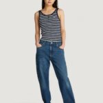 Canotta Tommy Hilfiger Jeans TJW BUTTON TANK Blue scuro - Foto 4