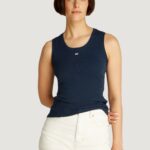 Canotta Tommy Hilfiger Jeans TJW ESSENTIAL RIB Blue scuro - Foto 1