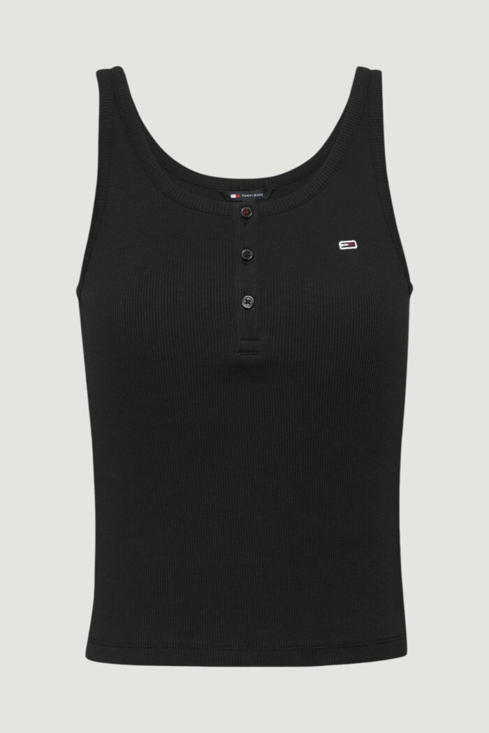 Canotta Tommy Hilfiger TJW BUTTON TANK Nero