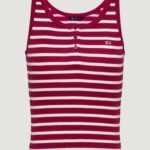 Canotta Tommy Hilfiger Jeans TJW BUTTON TANK Rosso - Foto 1