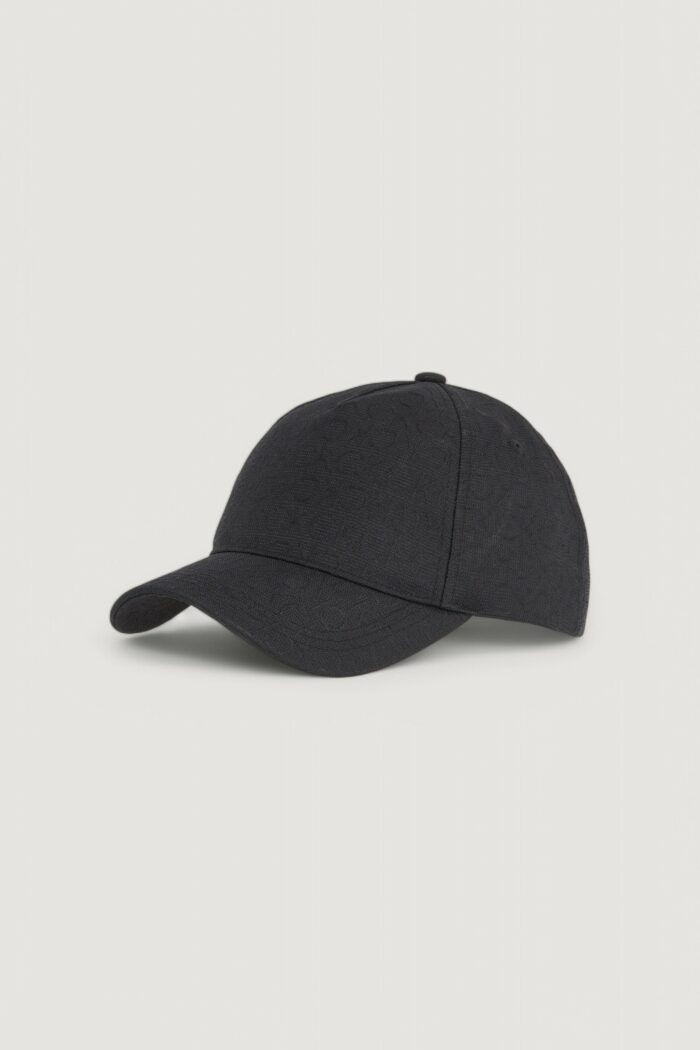 Cappello con visiera Calvin Klein MONOGRAM JACQUARD CAP Nero