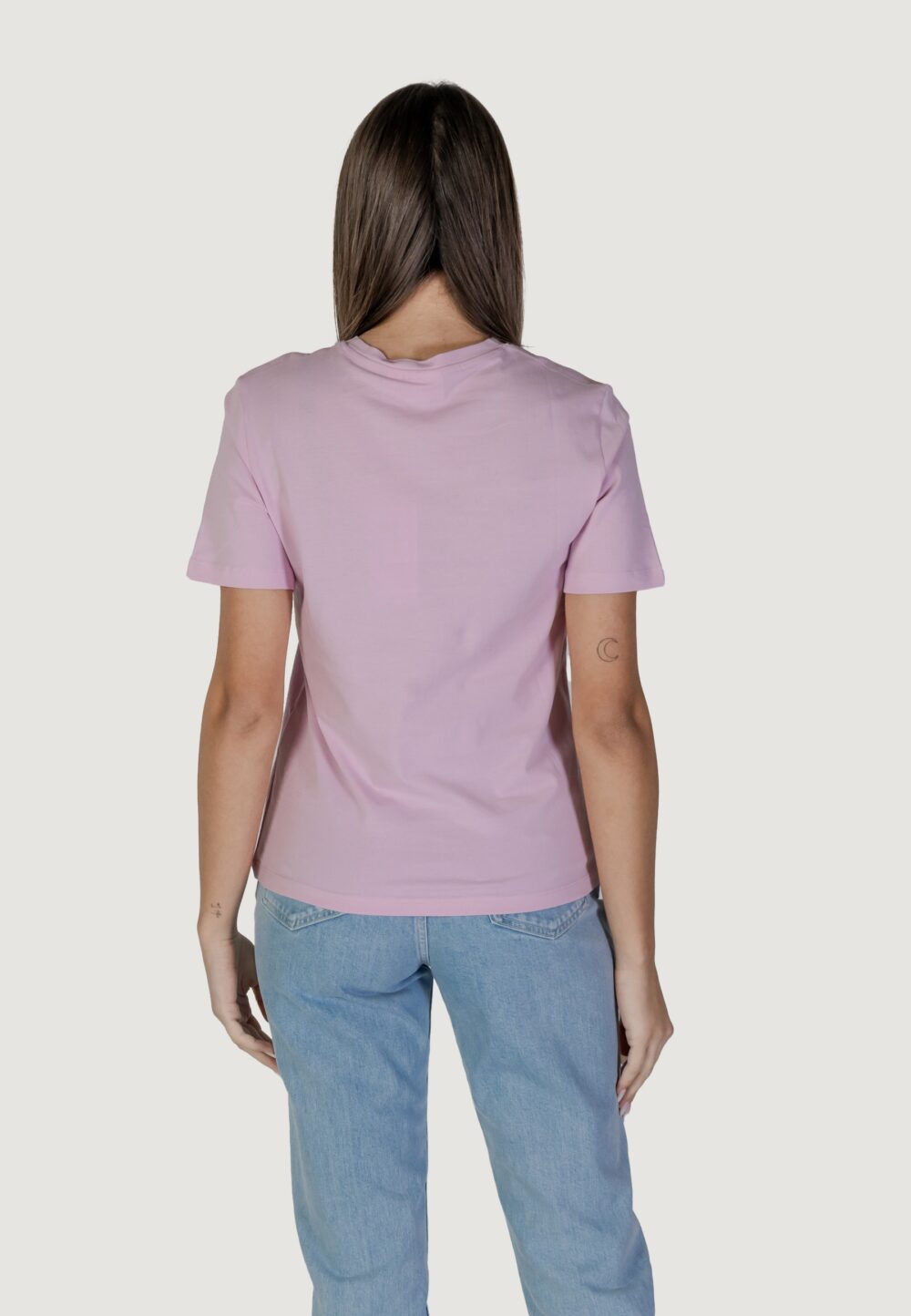 T-shirt Vila Clothes Visybilla O-Neck S/S/Pb Rosa - Foto 4