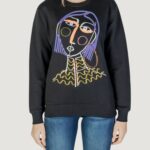 Felpa senza cappuccio Desigual SWEAT_FACE Nero - Foto 1