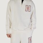 Felpa senza cappuccio Tommy Hilfiger Jeans TJM 1/4 ZIP TOWEL Bianco - Foto 1