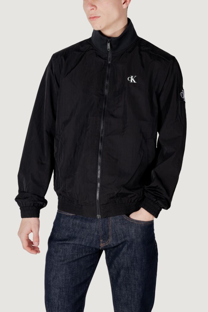 Giacchetto Calvin Klein UNPADDED HARRINGTON Nero