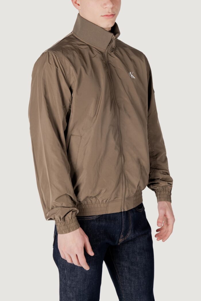 Giacchetto Calvin Klein UNPADDED HARRINGTON Verde Oliva