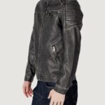 Giacchetto Jack Jones JJEROCKY WASHED PU JACKET NOOS Nero - Foto 5