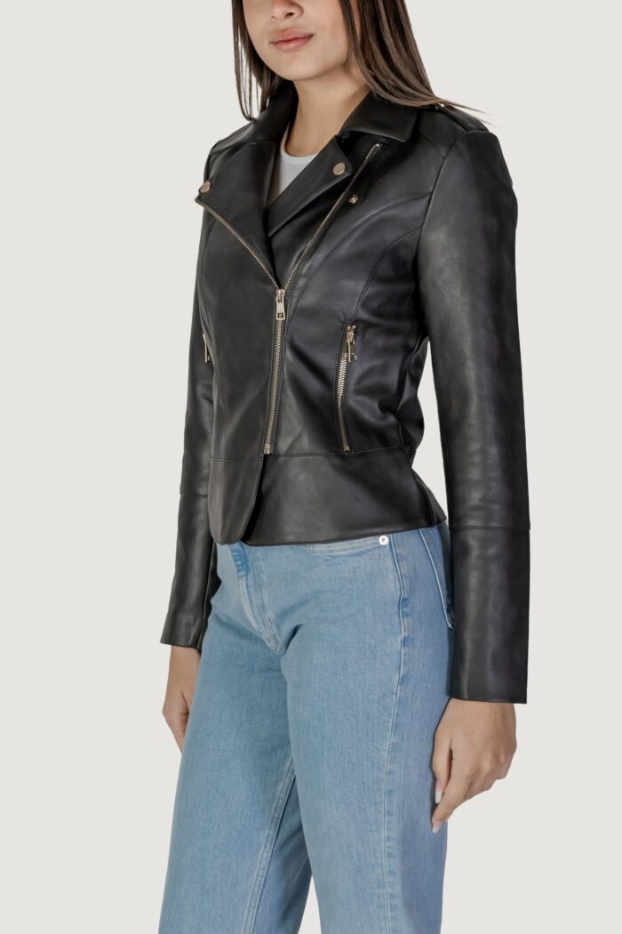 Giacchetto Only ONLKRISTEL FAUX LEATHER BIKER CC OTW Nero