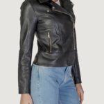 Giacchetto Only ONLKRISTEL FAUX LEATHER BIKER CC OTW Nero - Foto 3