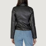 Giacchetto Only ONLKRISTEL FAUX LEATHER BIKER CC OTW Nero - Foto 4