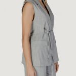 Gilet da completo Vila Clothes Visala S/L Tailored /R/Bfs Grigio - Foto 3