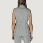 Gilet da completo Vila Clothes Visala S/L Tailored /R/Bfs Grigio - Foto 4