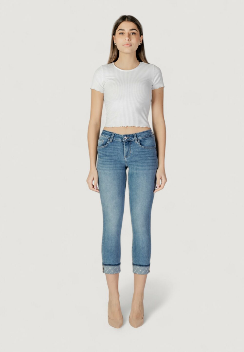 Jeans bootcut Liu-Jo UP MONROE REG.W. Denim chiaro - Foto 5