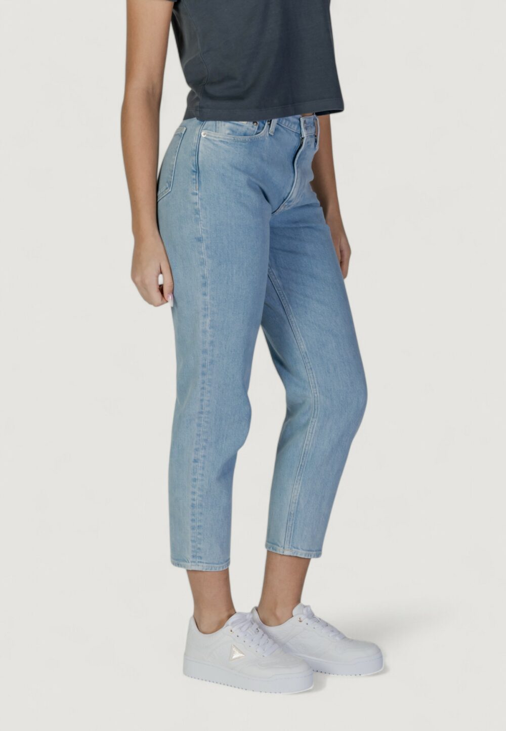 Jeans mom Calvin Klein Jeans MOM Denim chiaro - Foto 2