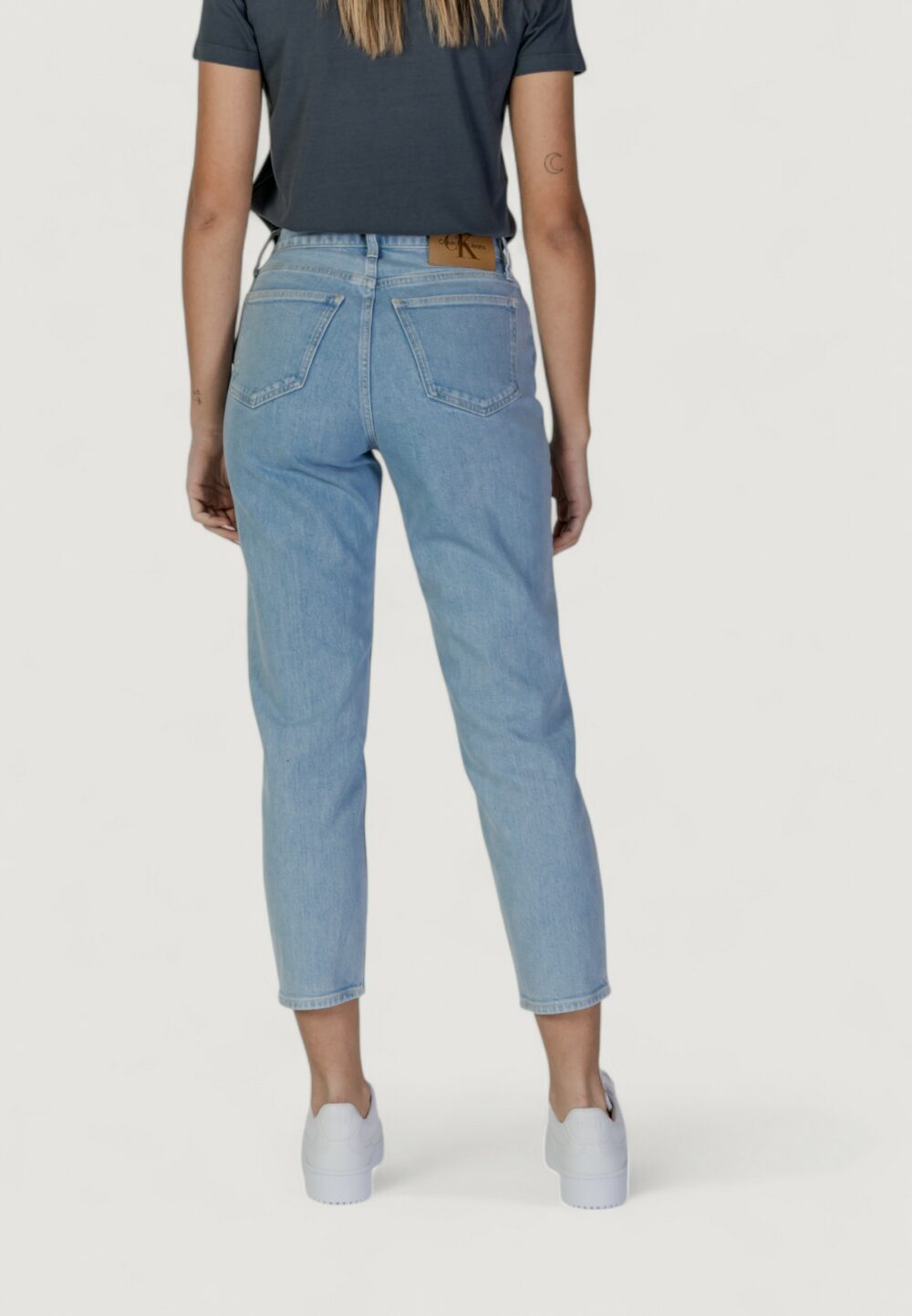 Jeans mom Calvin Klein Jeans MOM Denim chiaro - Foto 3