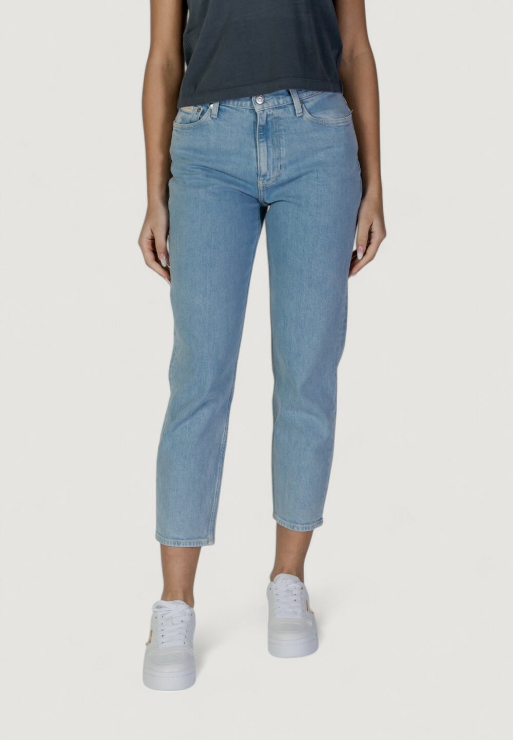 Jeans mom Calvin Klein Jeans MOM Denim chiaro - Foto 4