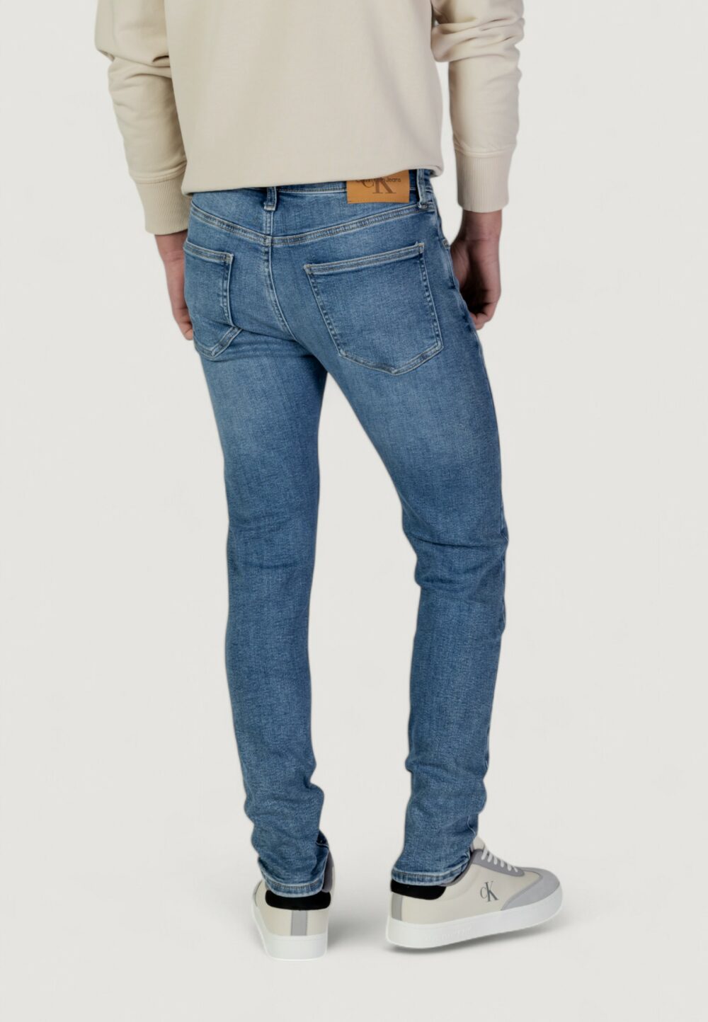 Jeans skinny Calvin Klein Jeans  Denim chiaro - Foto 3