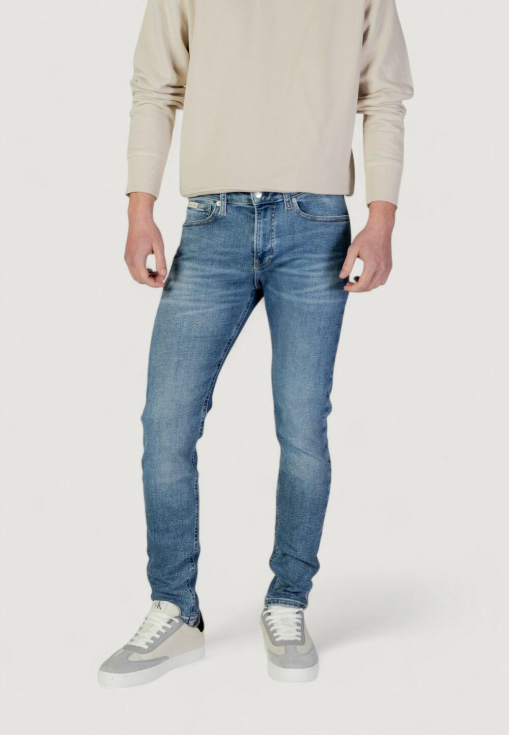 Jeans skinny Calvin Klein Jeans  Denim chiaro - Foto 1