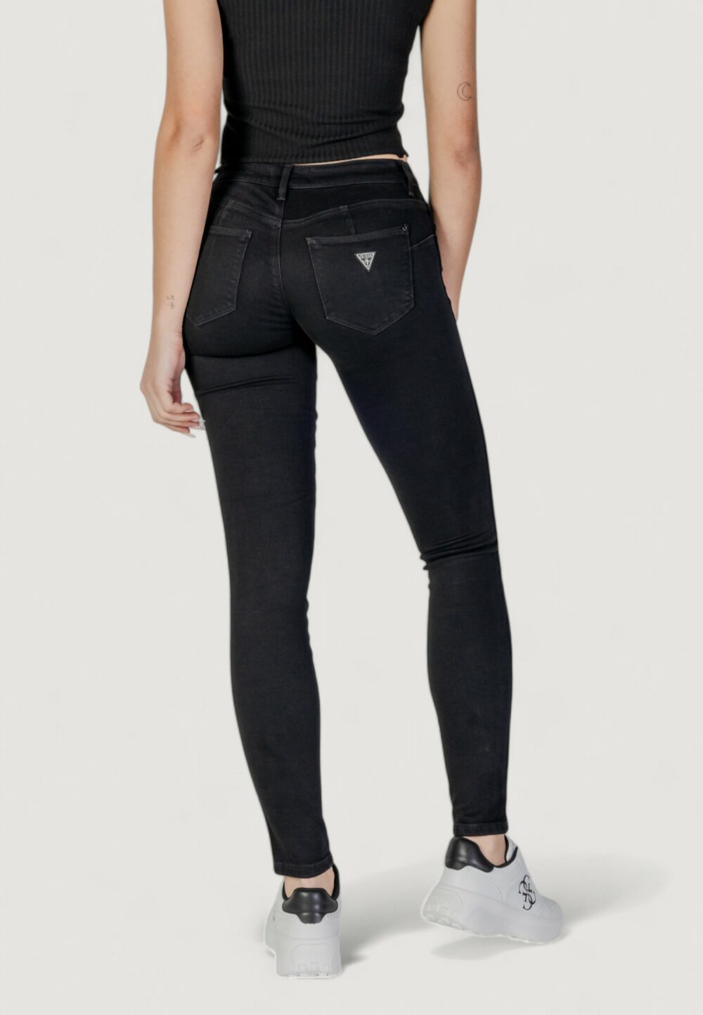 Jeans skinny Guess CURVE X Nero - Foto 4