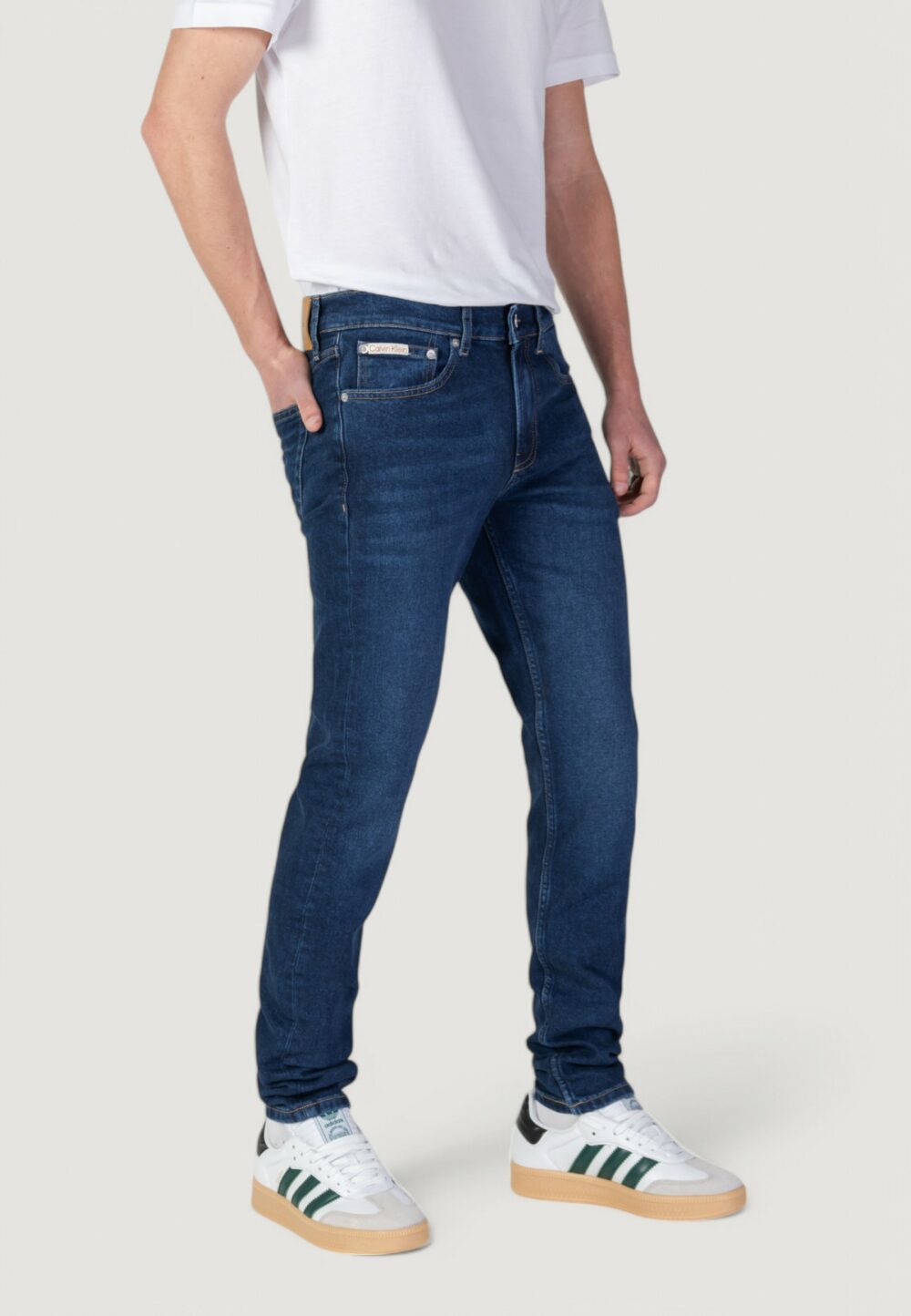 Jeans slim Calvin Klein Jeans  Denim scuro - Foto 3