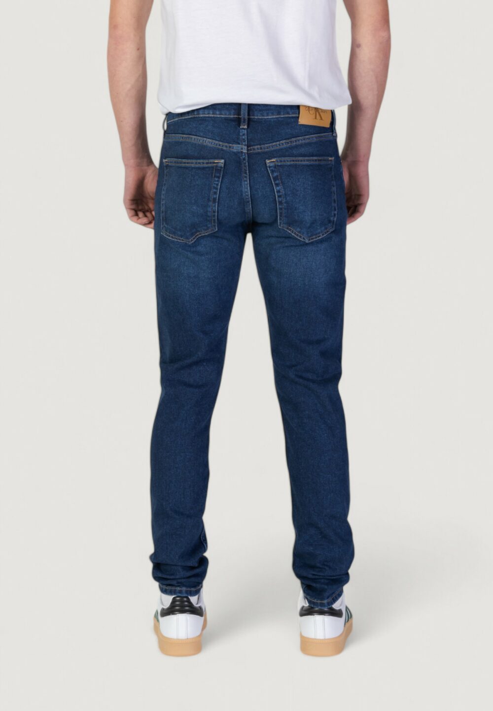 Jeans slim Calvin Klein Jeans  Denim scuro - Foto 4