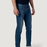 Jeans slim Jeckerson JOHN 5 TASCHE TOPPA Blue Denim Scuro - Foto 4