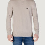 Maglia Calvin Klein Jeans MODERN CREW NECK Beige chiaro - Foto 1