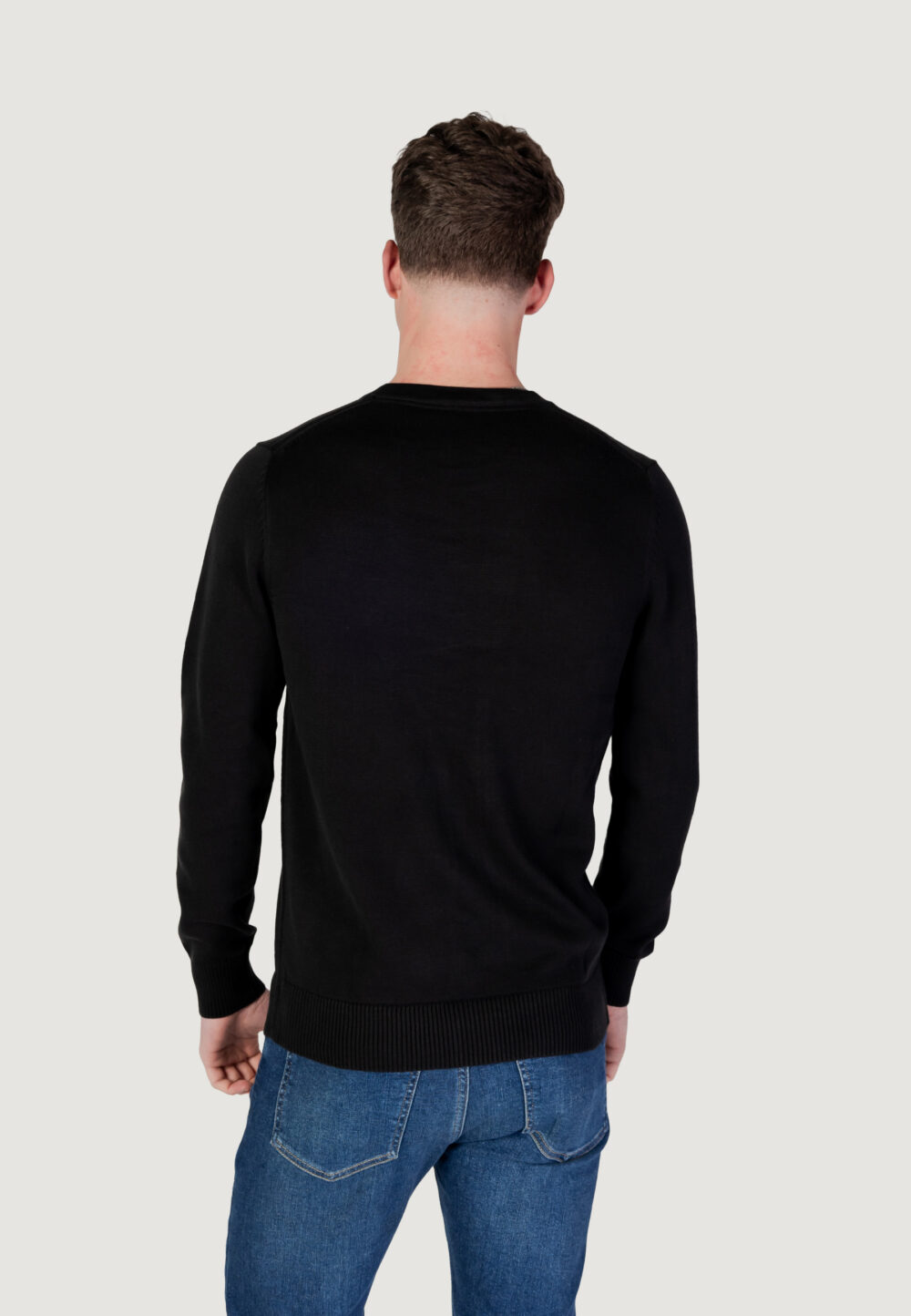 Maglia Calvin Klein Jeans MODERN CREW NECK Nero - Foto 5