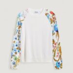 Maglia Desigual JERS_RANDERS Bianco - Foto 4