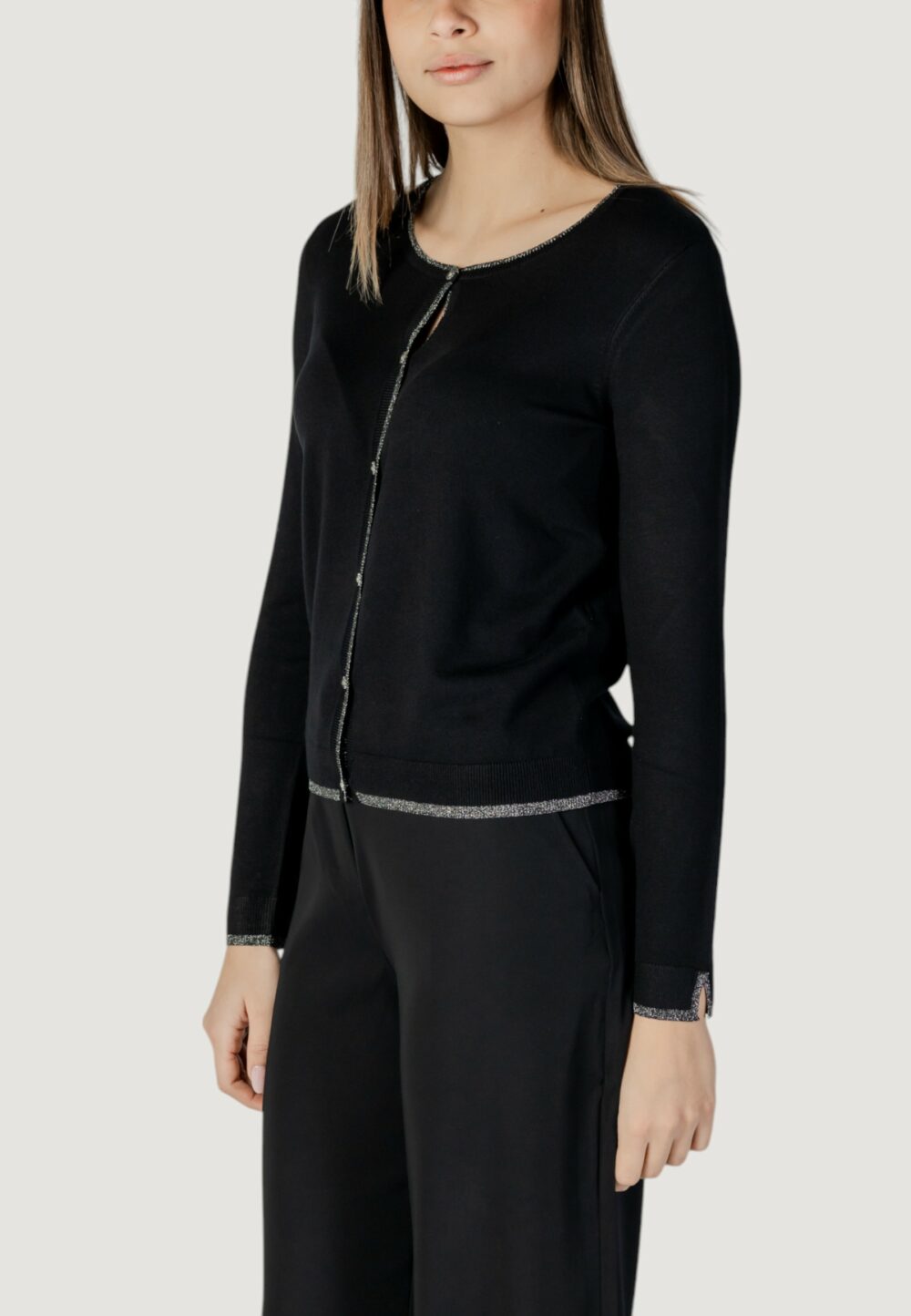 Cardigan Liu-Jo ECS APERTA M/L Nero - Foto 2