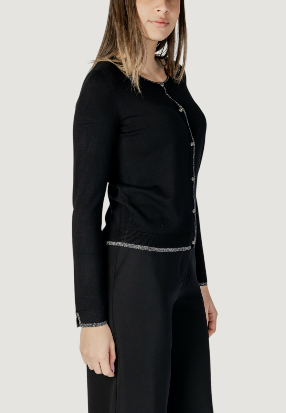 Cardigan Liu-Jo ECS APERTA M/L Nero - Foto 3