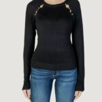 Maglia Only ONLVENICE LIFE LS PEARL DET ONECK CC KNT Nero - Foto 1