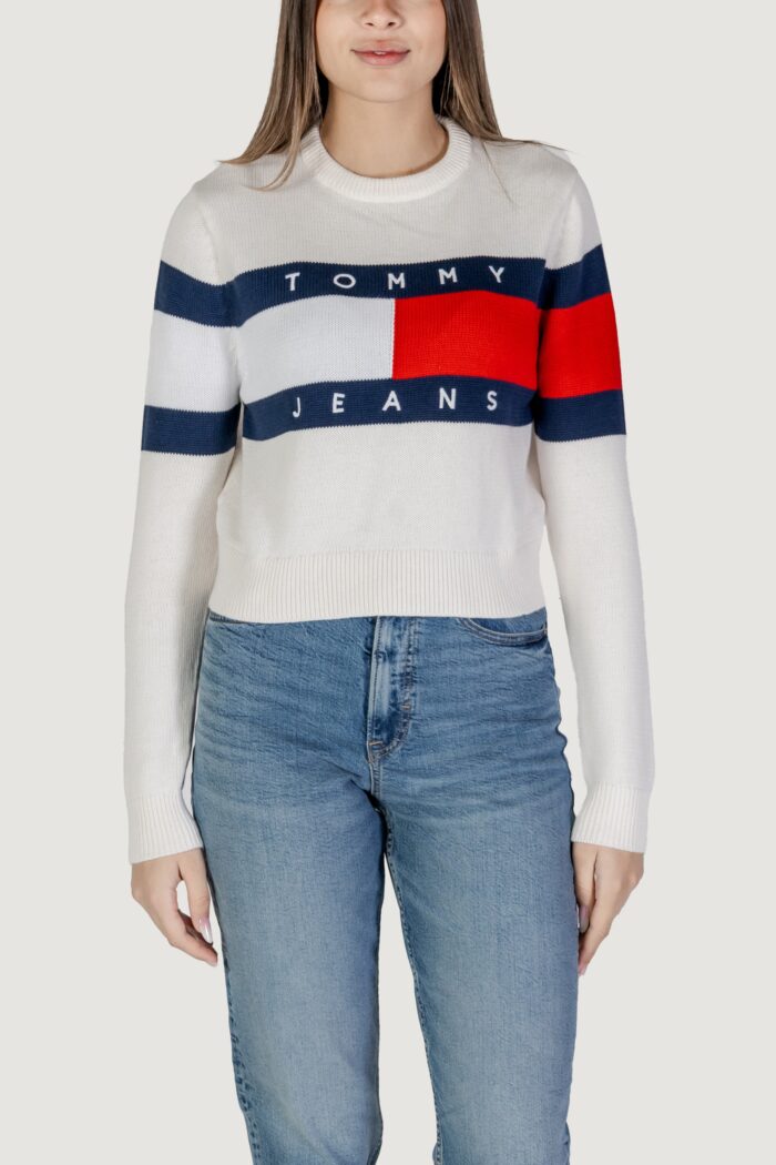 Maglia Tommy Hilfiger TJW CENTER FLAG Bianco