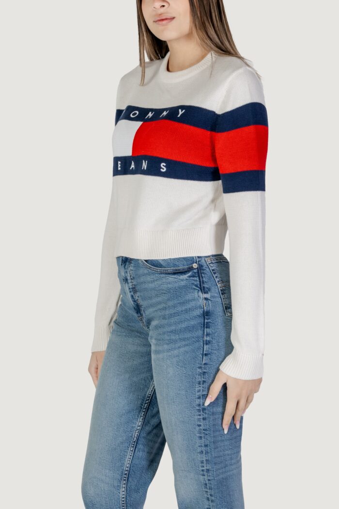 Maglia Tommy Hilfiger TJW CENTER FLAG Bianco