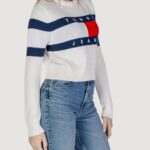 Maglia Tommy Hilfiger Jeans TJW CENTER FLAG Bianco - Foto 3