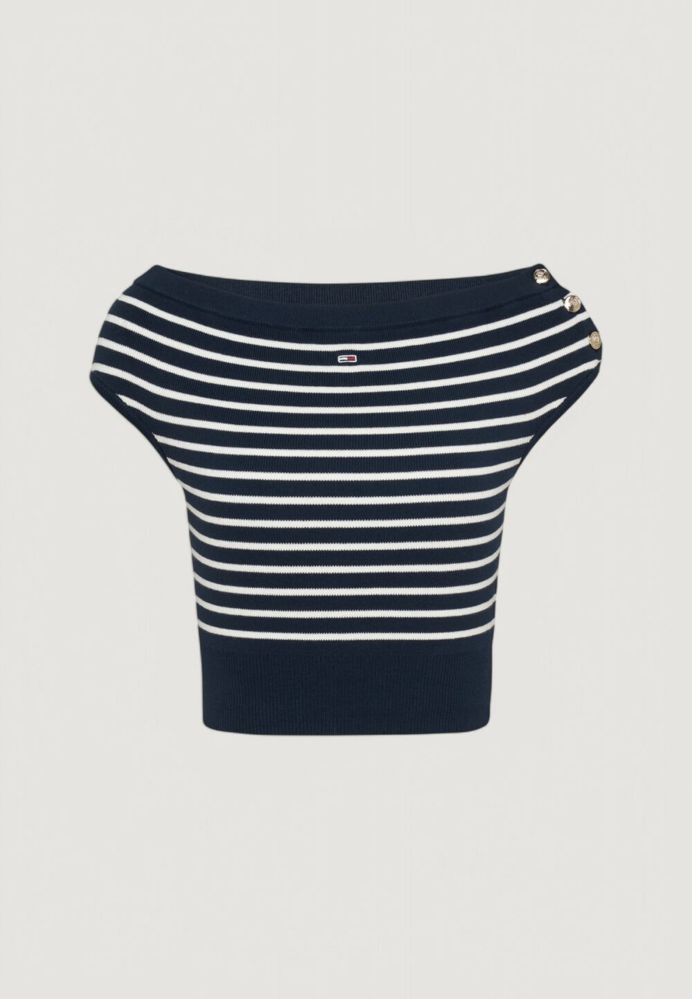 Maglia Tommy Hilfiger Jeans TJW OFF SHOULDER Blu - Foto 2