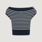 Maglia Tommy Hilfiger Jeans TJW OFF SHOULDER Blu - Foto 2