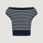 Maglia Tommy Hilfiger Jeans TJW OFF SHOULDER Blu - Foto 4