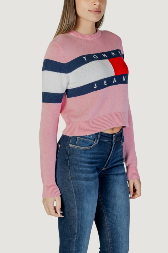 Maglia Tommy Hilfiger TJW CENTER FLAG Rosa