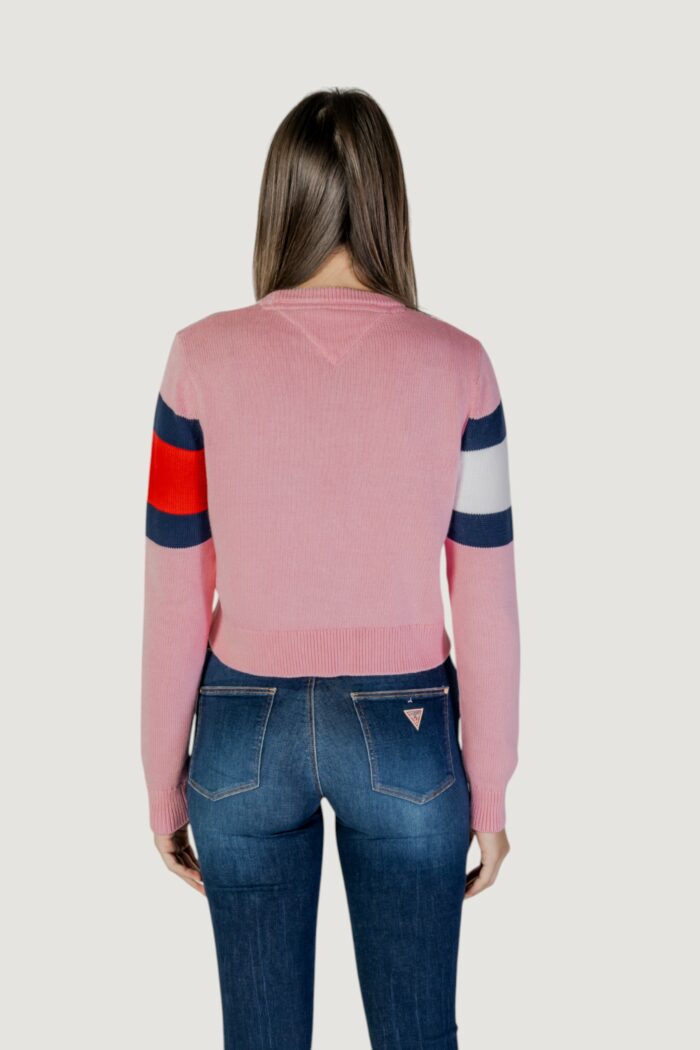 Maglia Tommy Hilfiger TJW CENTER FLAG Rosa