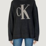 Maglione Calvin Klein Jeans CK INTARSIA HIGH NECK Nero - Foto 5