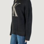 Maglione Calvin Klein Jeans CK INTARSIA HIGH NECK Nero - Foto 3