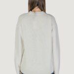 Maglione Calvin Klein Jeans CK INTARSIA HIGH NECK Panna - Foto 5