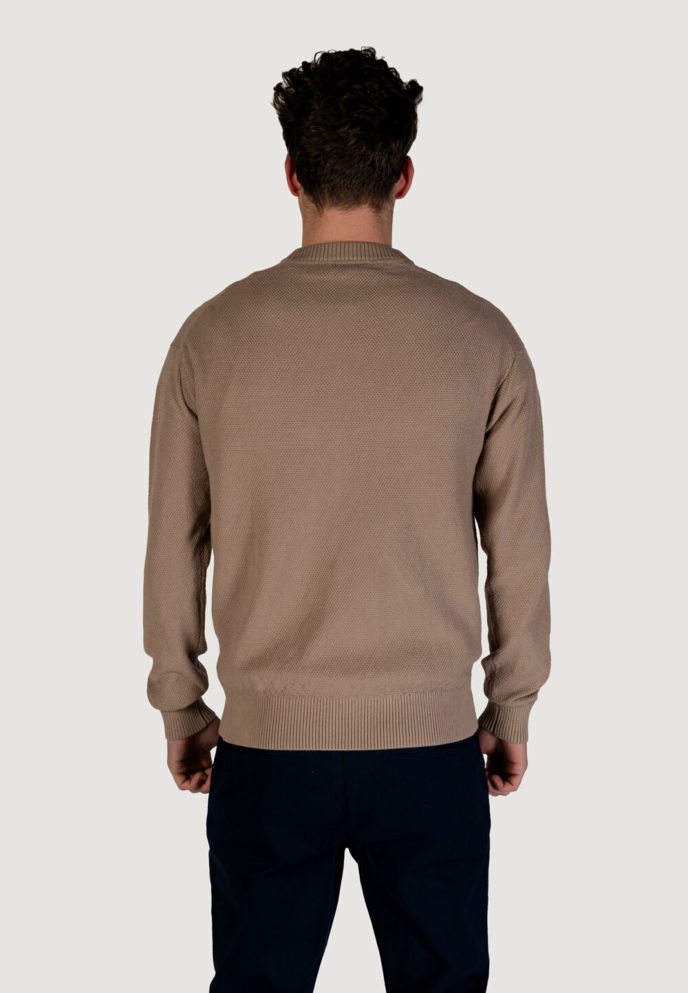 Maglione Calvin Klein Jeans CASUAL TEXTURE Taupe - Foto 4