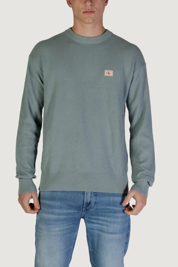 Maglione Calvin Klein CASUAL TEXTURE Verde