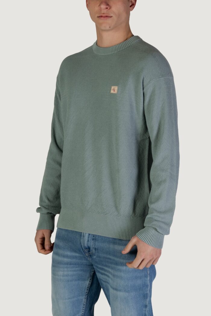 Maglione Calvin Klein CASUAL TEXTURE Verde