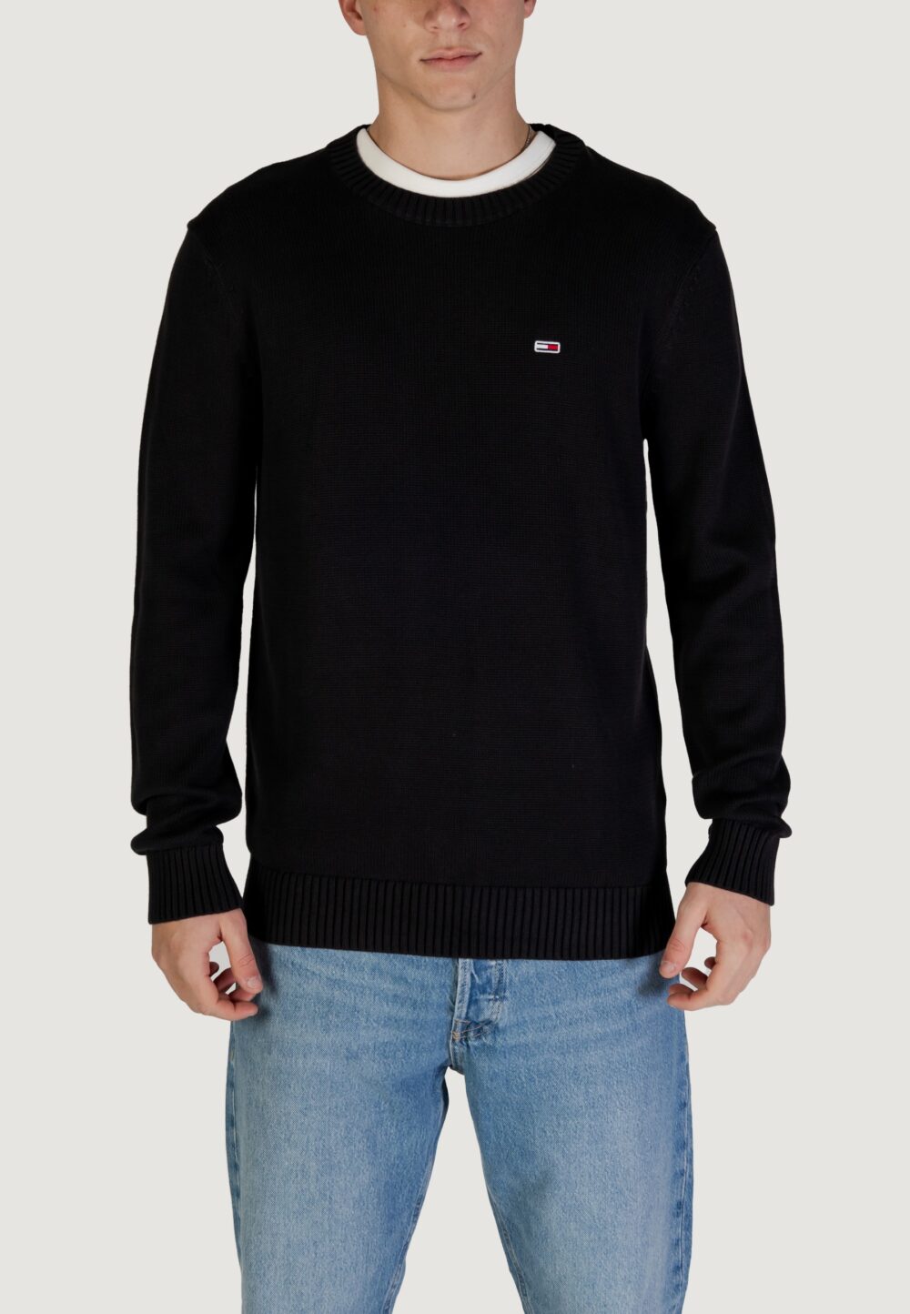 Maglione Tommy Hilfiger Jeans TJM ESSNTLS C-NECK Nero - Foto 1